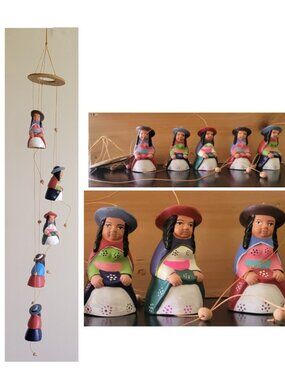 Wind Chimes - Hand Painted, Soothing Tone, Bright Colors